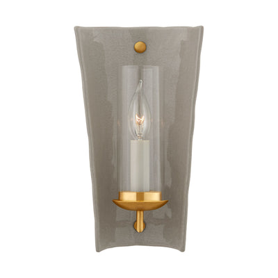 Chapman & Myers Downey 1 Light 7 inch White and Gild Reflector Sconce Wall Light, Small