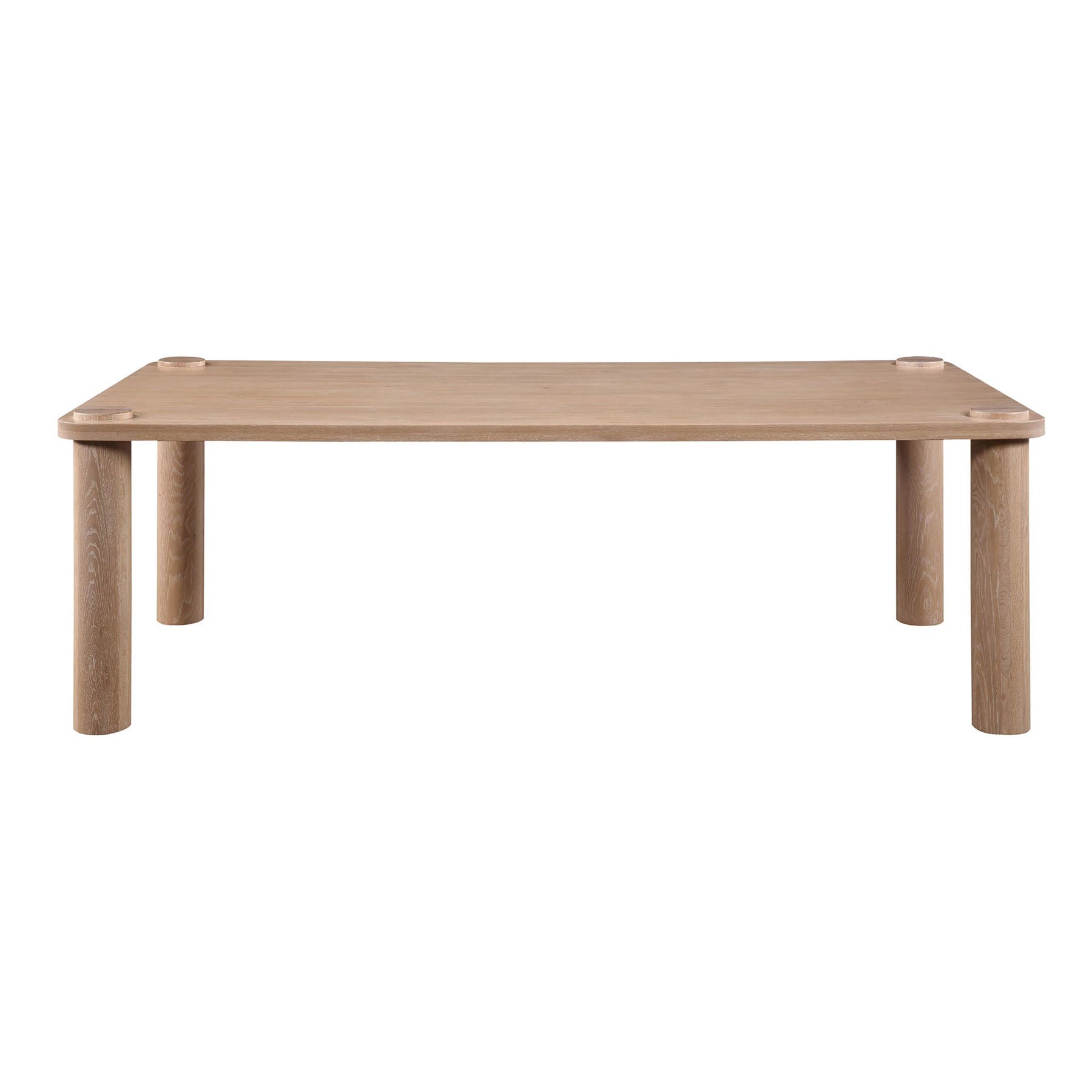 Sold white oak large dining table with seating for up to eight