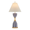 37 inch 100.00 watt Denim Stripe Table Lamp Portable Light, Large