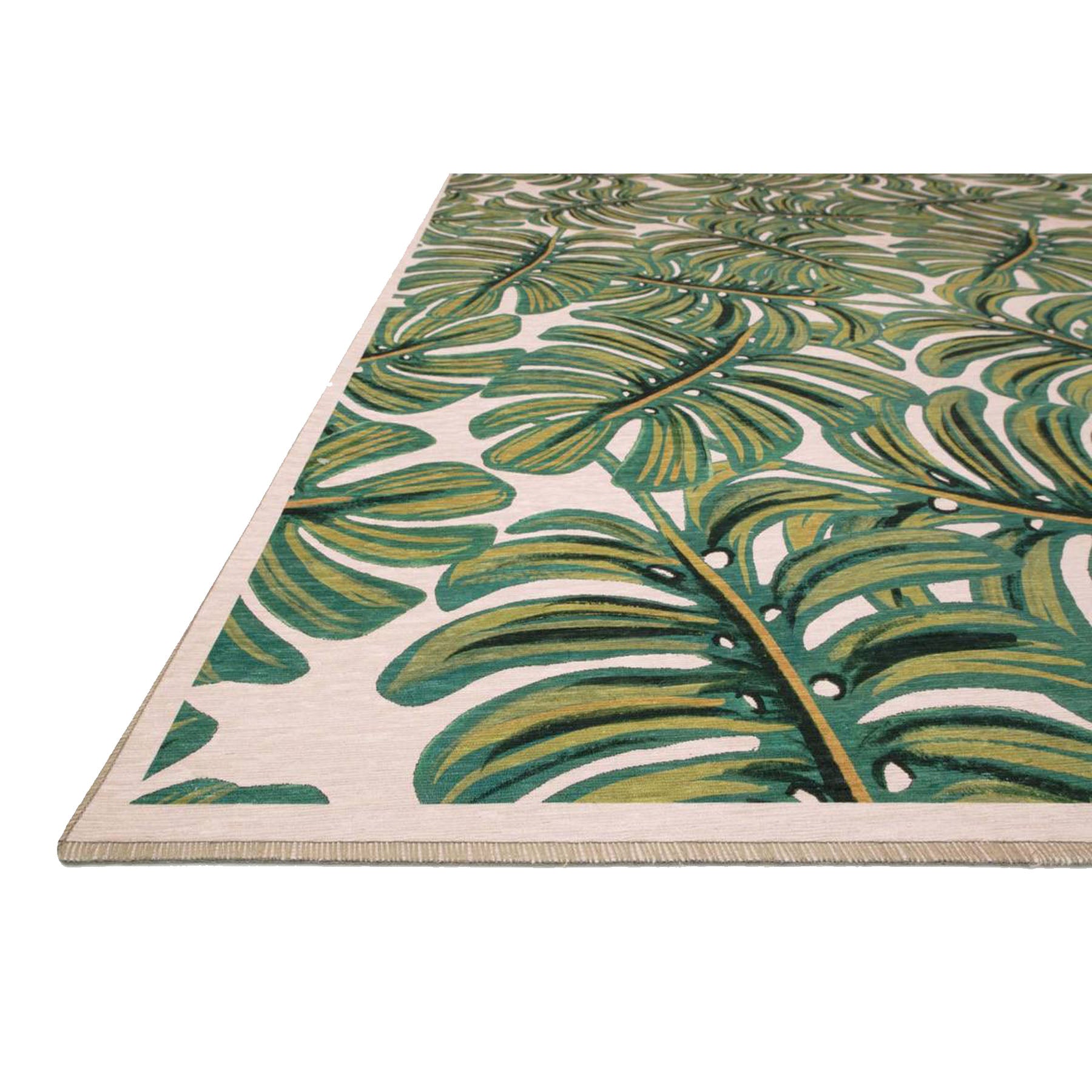 Floral pattern indoor and outdoor rug