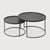 Round tray coffee table set - S/L (trays not inclu 62/62/38