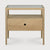 Oak Spindle bedside table - 1 drawer- varnished 55/35/52