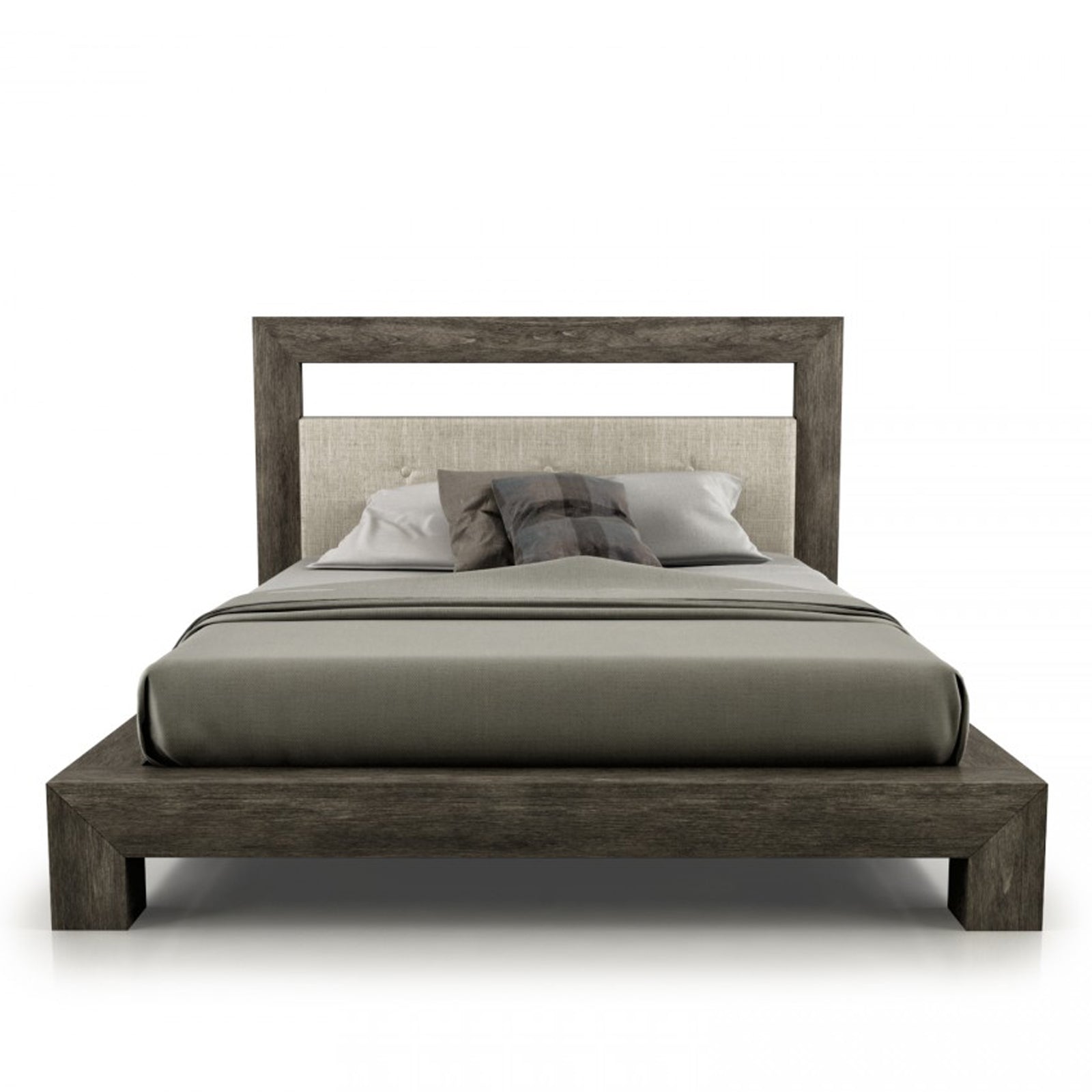 Cloe Wood + Upholstered Bed