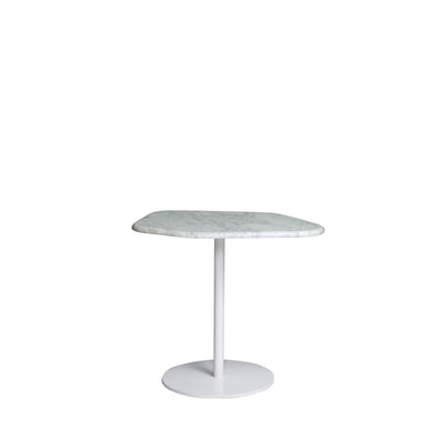 Hanna Shape Marble Tables - White