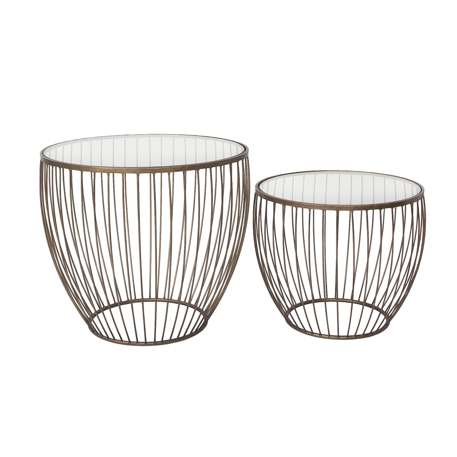 Cyclone Glass Accent Tables