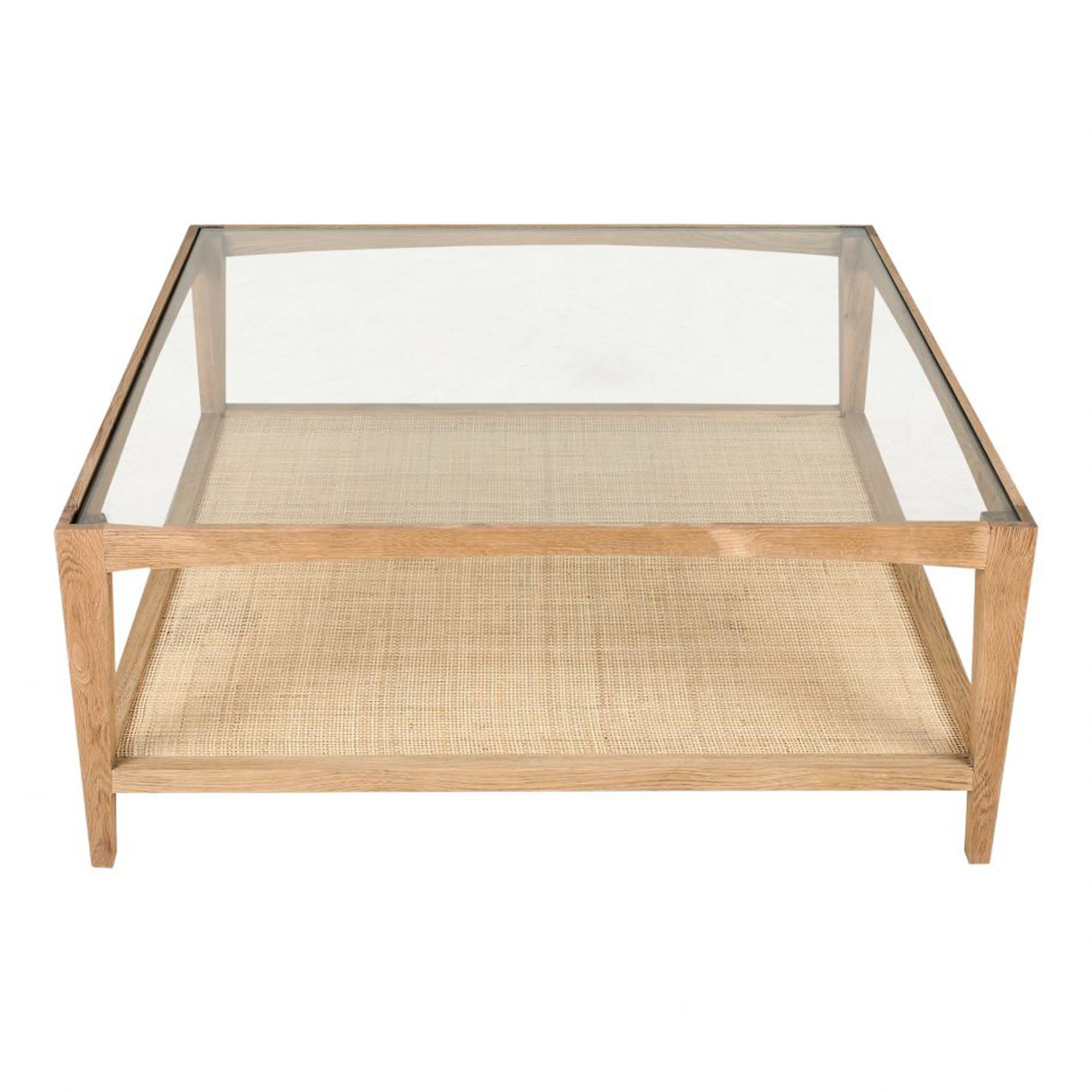 contemporary glass top coffee table