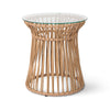 woven side table