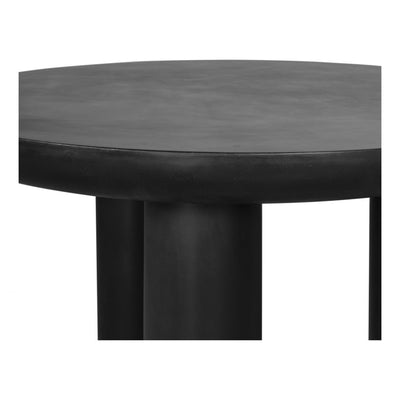 concrete table with iron frame