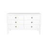 Hara 6 Drawer Dresser – White