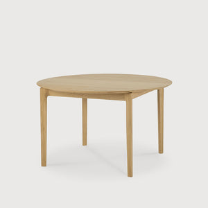 modern oak expandable dining table