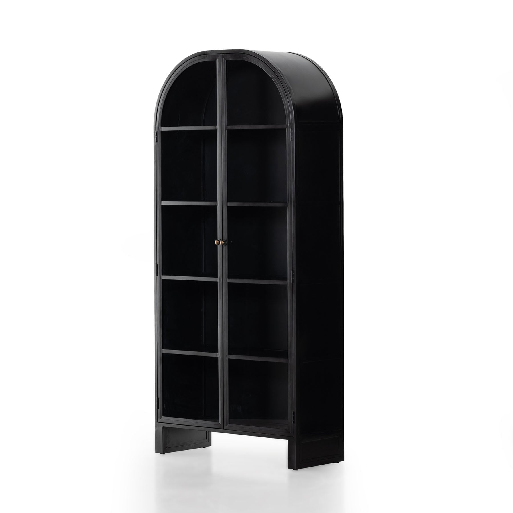 modern black iron cabinet