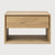 Oak Nordic II bedside table - 1 drawer 57/40/37