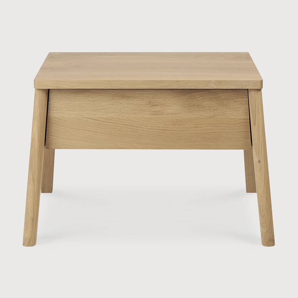 Oak Air bedside table - 1 drawer 56/44/37