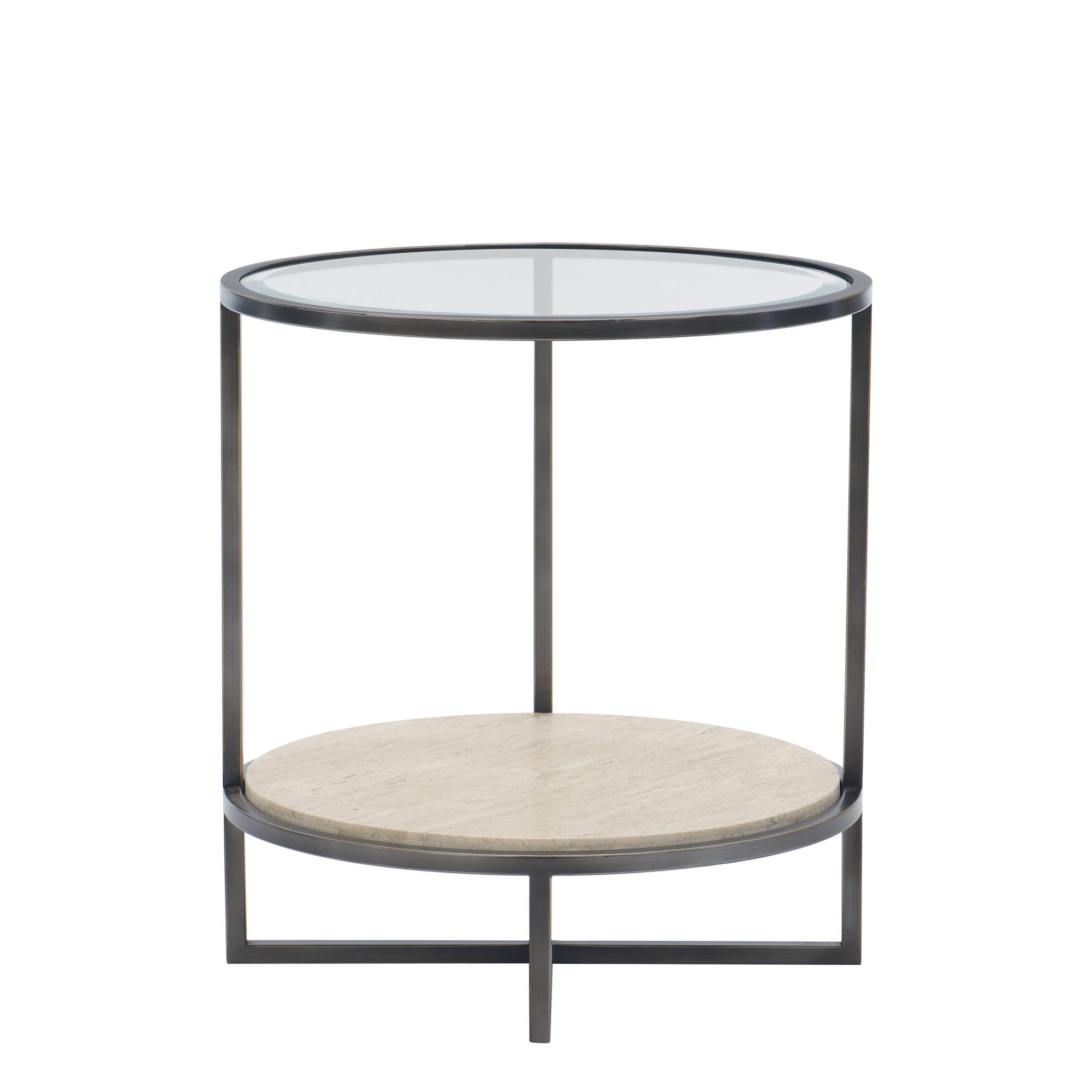 Harlow Metal Round Chair Side Table