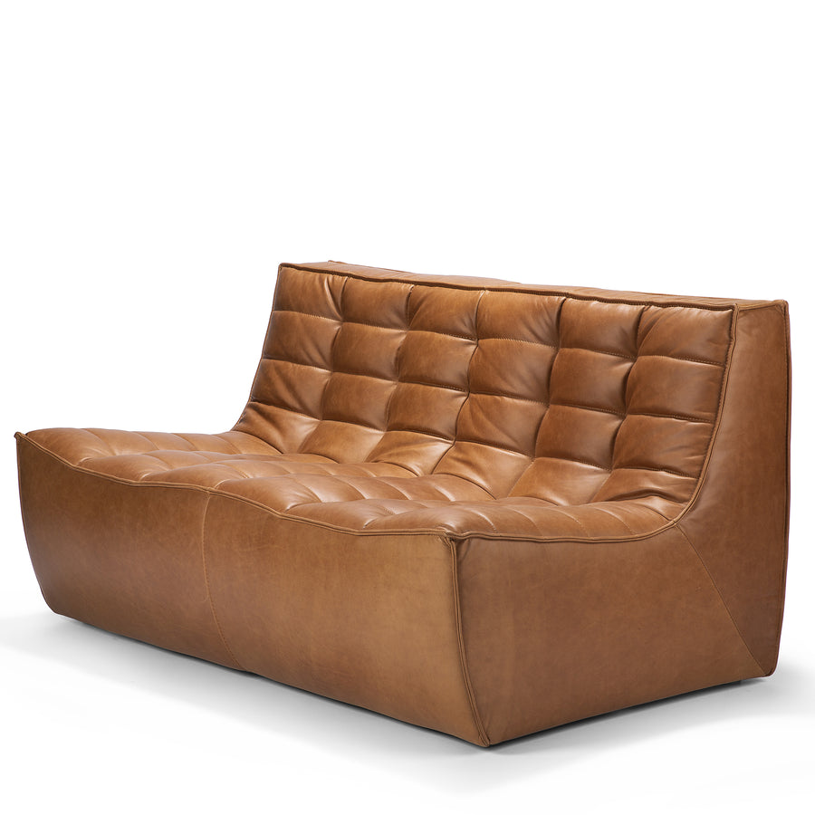 Jacques - Leather 2 Seater - Old Saddle  {N701}