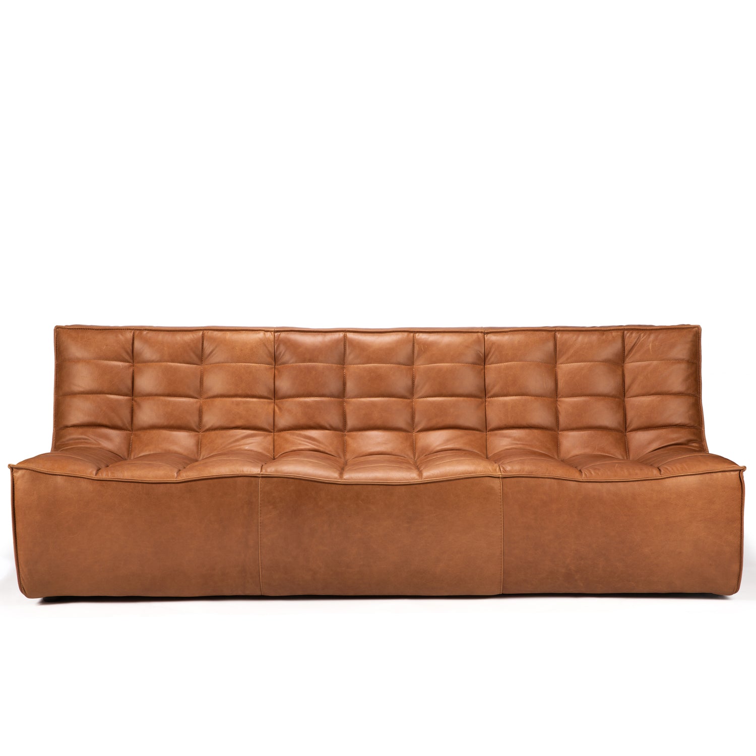 Jacques - Leather 3 Seater - Old Saddle {N701}